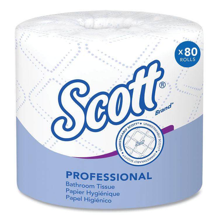 Essential Standard Roll Bathroom Tissue for Business, Septic Safe, 2-Ply, White, 550 Sheets/Roll, 80/Carton 1