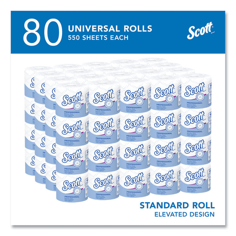 Essential Standard Roll Bathroom Tissue for Business, Septic Safe, 2-Ply, White, 550 Sheets/Roll, 80/Carton 2