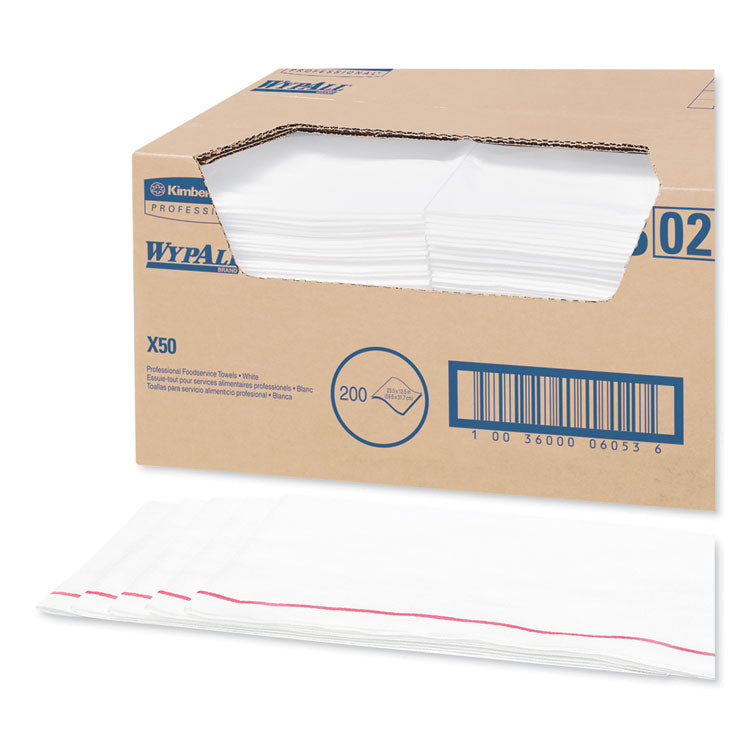 X50 Foodservice Towels, 1/4 Fold, 23.5 x 12.5, White, 200/Carton 1