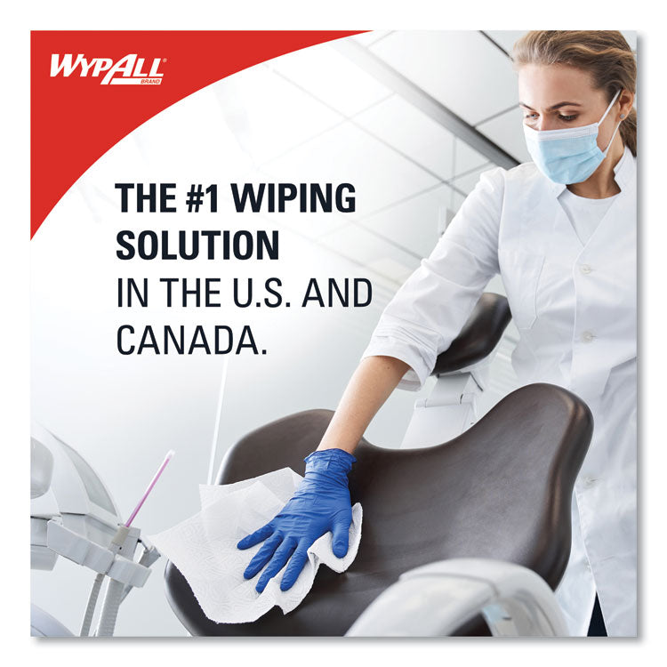 Critical Clean Wipers for Bleach, Disinfectants, Sanitizers WetTask Customizable Wet Wiping System, w/Bucket,140/Roll, 6/CT 7