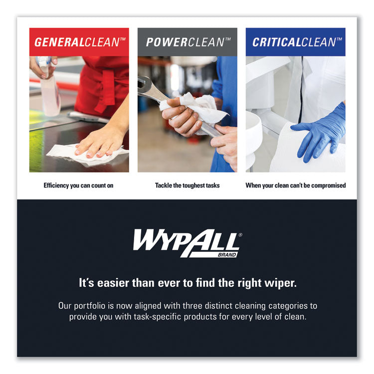 Critical Clean Wipers for Bleach, Disinfectants, Sanitizers WetTask Customizable Wet Wiping System, 90/Roll, 6 Rolls/Carton 3