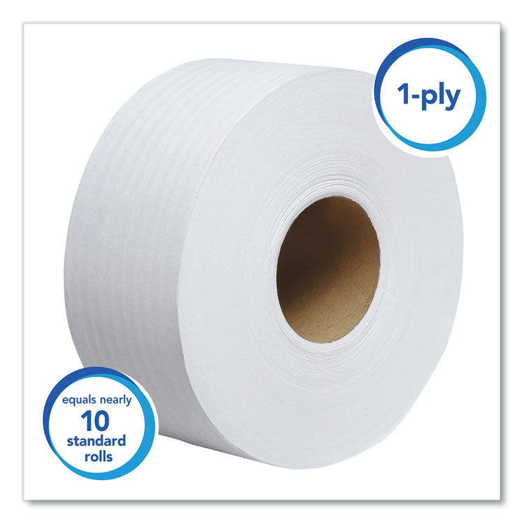 Essential JRT Jumbo Roll Bathroom Tissue, Septic Safe, 1-Ply, White, 3.55" x 2,000 ft, 12 Rolls/Carton 4