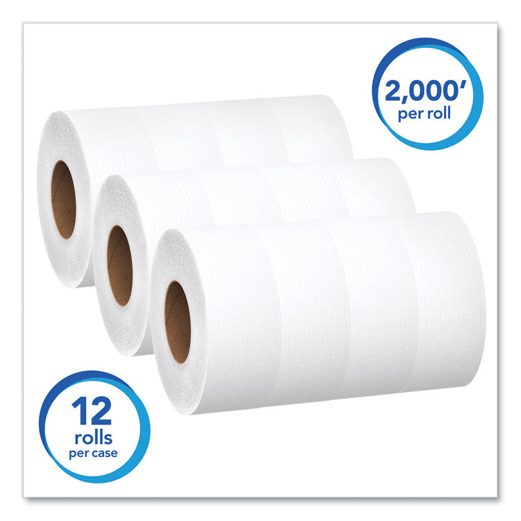 Essential JRT Jumbo Roll Bathroom Tissue, Septic Safe, 1-Ply, White, 3.55" x 2,000 ft, 12 Rolls/Carton 3