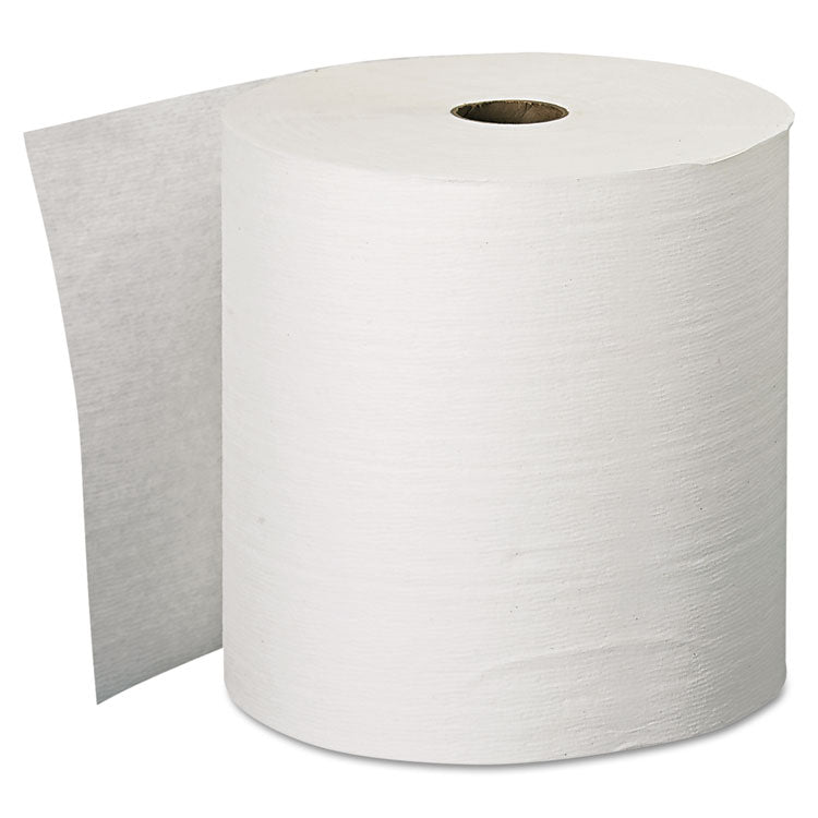 Hard Roll Paper Towels with Premium Absorbency Pockets, 1-Ply, 8" x 600 ft, 1.5" Core, White, 6 Rolls/Carton 1