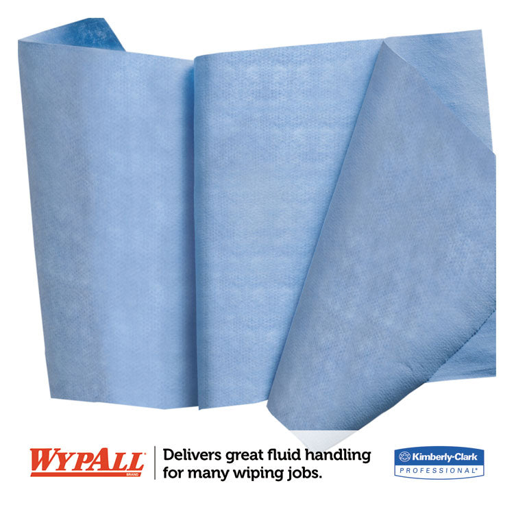 X90 Cloths, Jumbo Roll, 2-Ply, 11.1 x 13.4, Denim Blue, 450/Roll 3