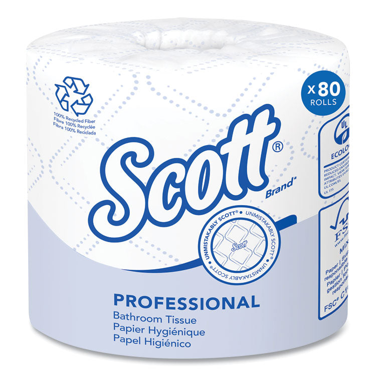 Essential 100% Recycled Fiber SRB Bathroom Tissue, Septic Safe, 2-Ply, White, 473 Sheets/Roll, 80 Rolls/Carton 1