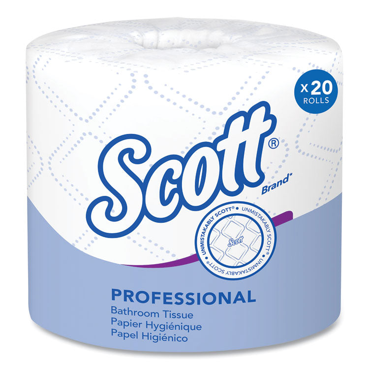 Essential Standard Roll Bathroom Tissue for Business, Septic Safe, Convenience Carton, 2-Ply, White, 550/Roll, 20 Rolls/CT 1