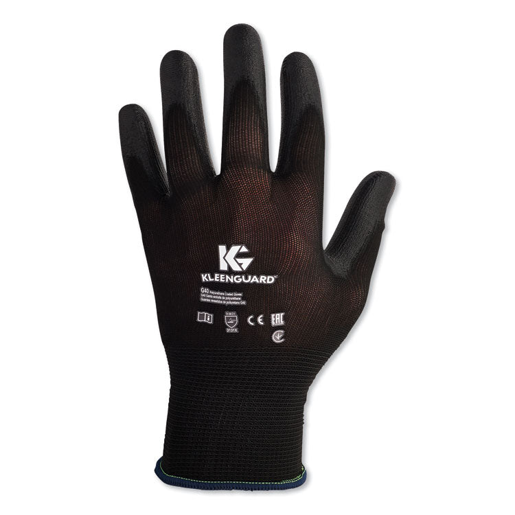 G40 Polyurethane Coated Gloves, 220 Mm Length, Small, Black, 60 Pairs 1