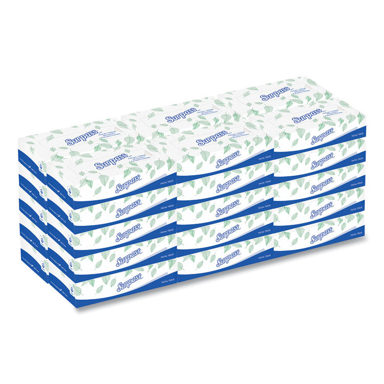 Facial Tissue for Business, 2-Ply, White, Flat Box, 100 Sheets/Box, 30 Boxes/Carton 1