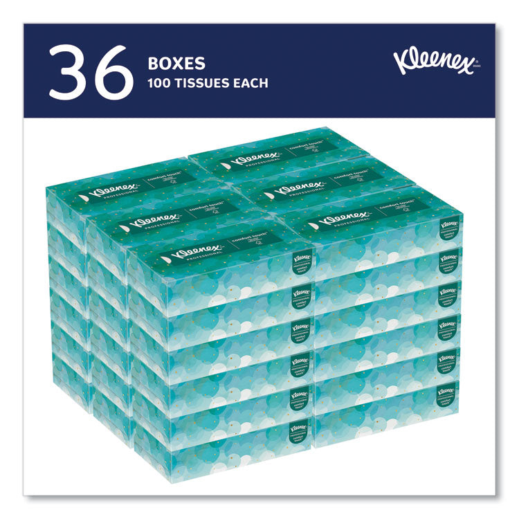 White Facial Tissue for Business, 2-Ply, White, Pop-Up Box, 100 Sheets/Box, 36 Boxes/Carton 3