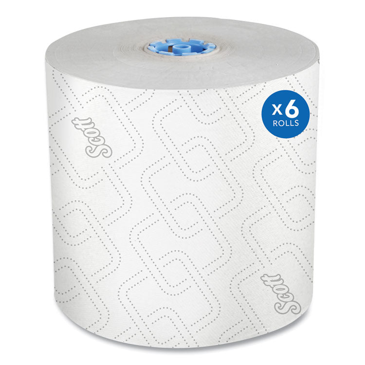 Pro Hard Roll Paper Towels with Elevated Scott Design for Scott Pro Dispenser, Blue Core Only, 1-Ply, 1,150 ft, 6 Rolls/CT 1