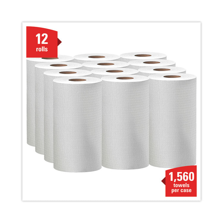 General Clean X60 Cloths, Small Roll, 9.8 x 13.4, White, 130/Roll, 12 Rolls/Carton 4