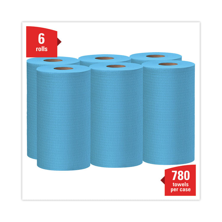 General Clean X60 Cloths, Small Roll, 13.5 x 19.6, Blue, 130/Roll, 6 Rolls/Carton 2