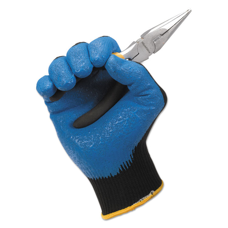 G40 Foam Nitrile Coated Gloves, 230 mm Length, Medium/Size 8, Blue, 12 Pairs 4