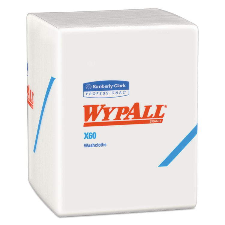 General Clean X60 Cloths, 1/4 Fold, 12.5 x 10, White, 70/Pack, 8 Packs/Carton 1