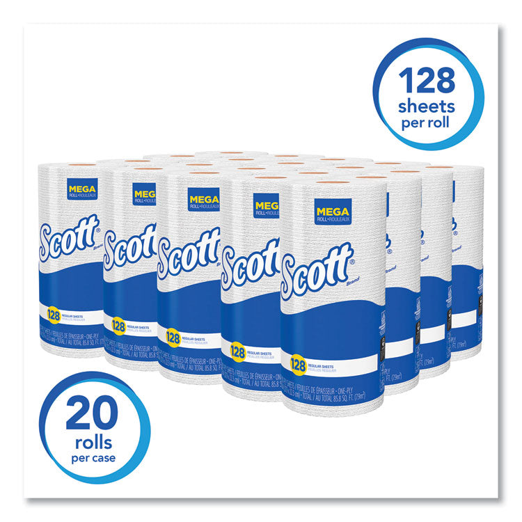 Kitchen Roll Towels, 1-Ply, 11 x 8.75, White, 128/Roll, 20 Rolls/Carton 2