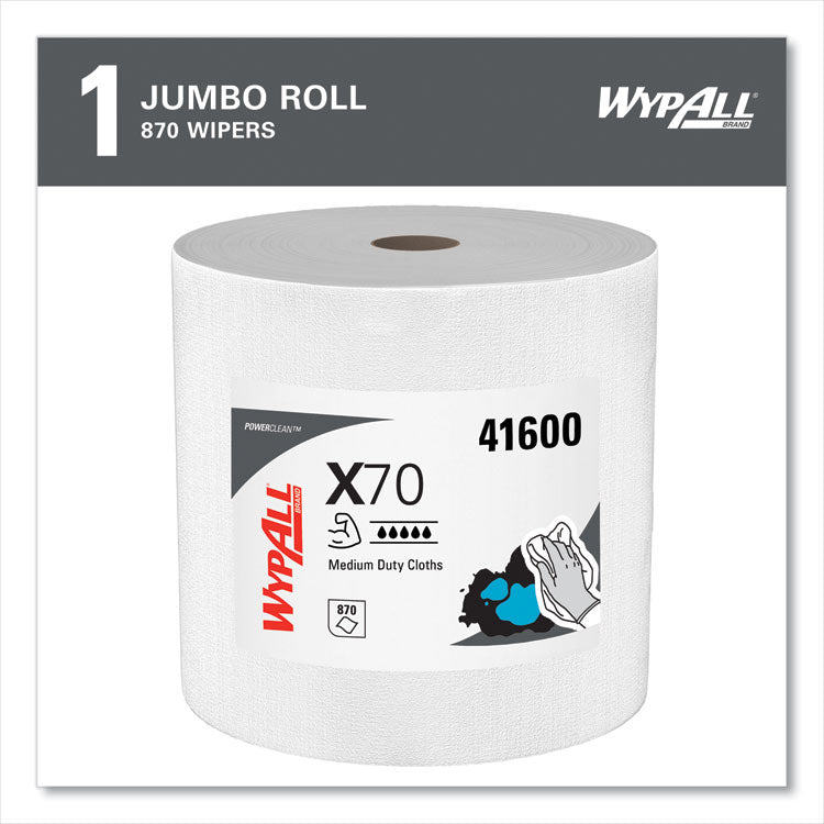 X70 Cloths, Jumbo Roll, Perf., 12.4 x 12.2, White, 870 Towels/Roll 2