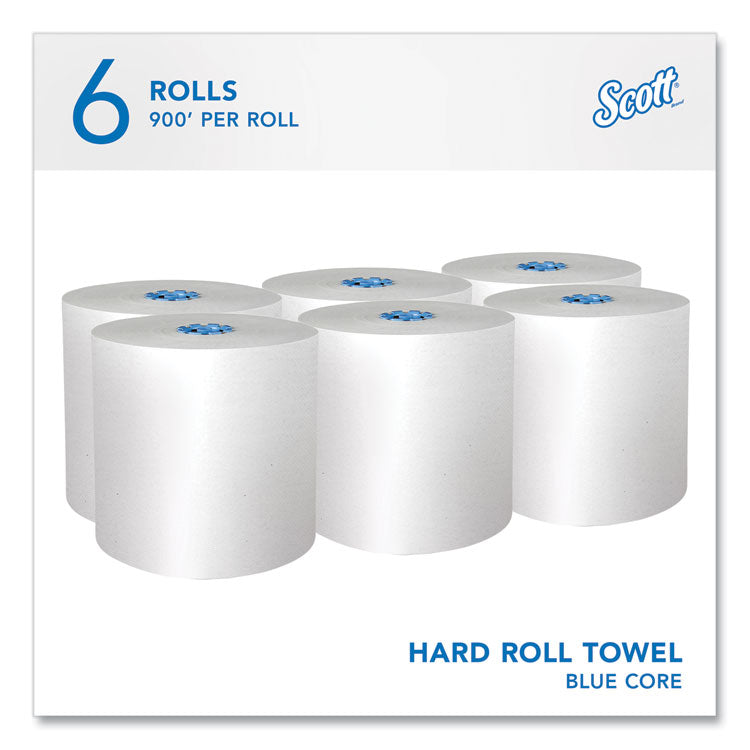 Pro Hard Roll Paper Towels with Absorbency Pockets, for Scott Pro Dispenser, Blue Core Only, 1-Ply, 7.5" x 900 ft, 6 Rolls/CT 2