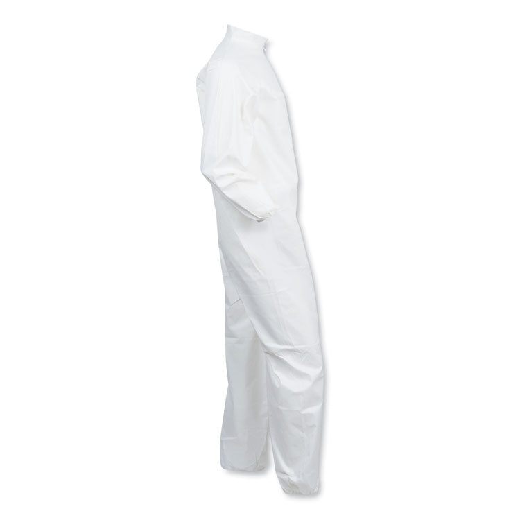 A40 Coveralls, Elastic Wrists/ankles, X-Large, White 5