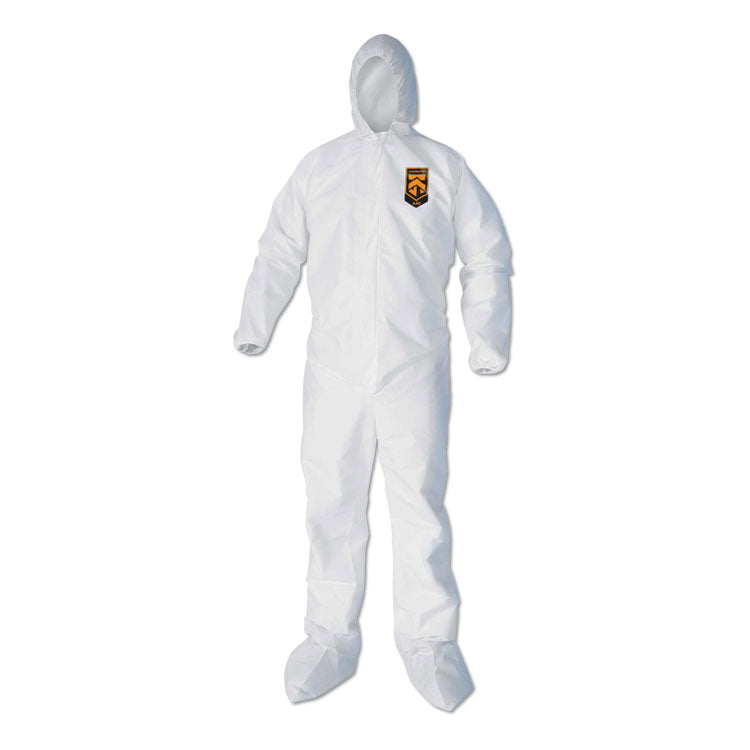 A40 Elastic-Cuff, Ankle, Hood And Boot Coveralls, X-Large, White, 25/carton 1