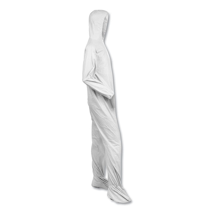 A40 Elastic-Cuff, Ankle, Hood And Boot Coveralls, X-Large, White, 25/carton 5