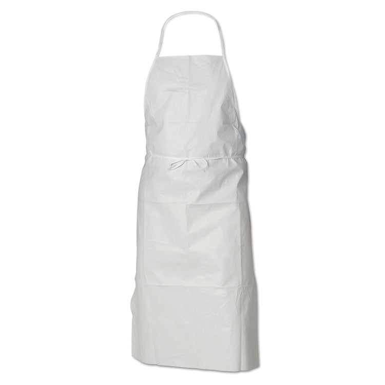 A40 Liquid/Particle Protection Apron, Film Laminate, 28 x 40, White, 100/Carton 1