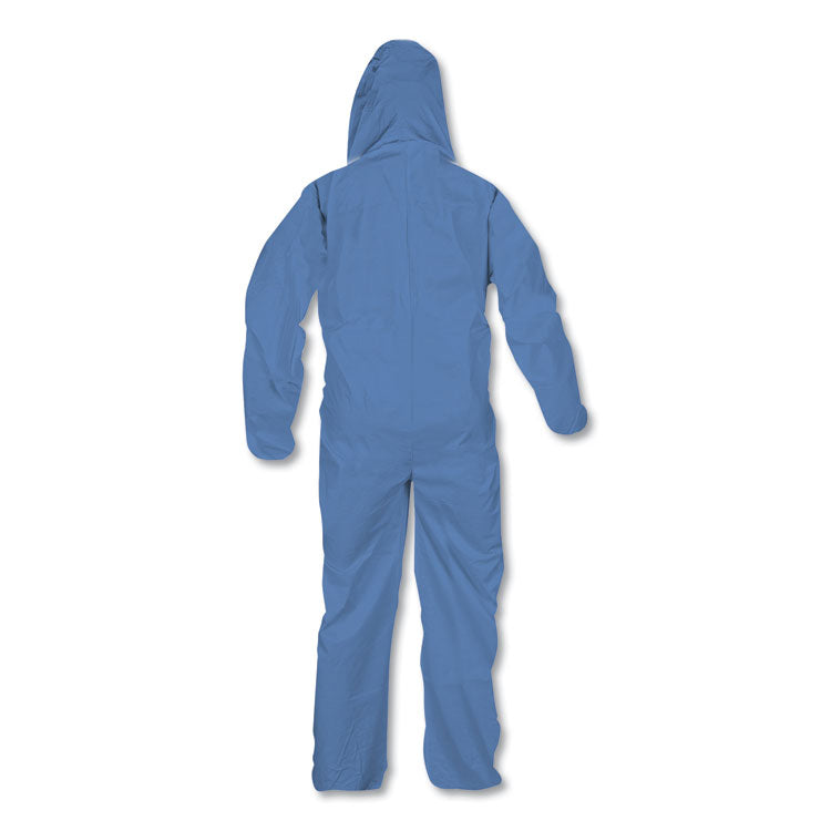 A60 Elastic-Cuff, Ankles and Back Hooded Coveralls, X-Large, Blue, 24/Carton 6