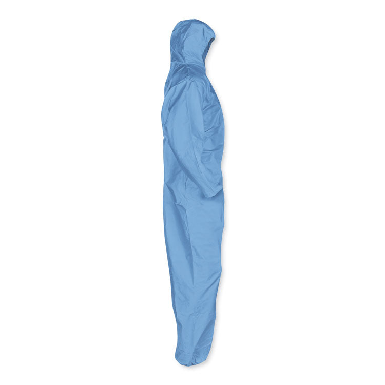 A60 Elastic-Cuff, Ankles and Back Hooded Coveralls, X-Large, Blue, 24/Carton 5