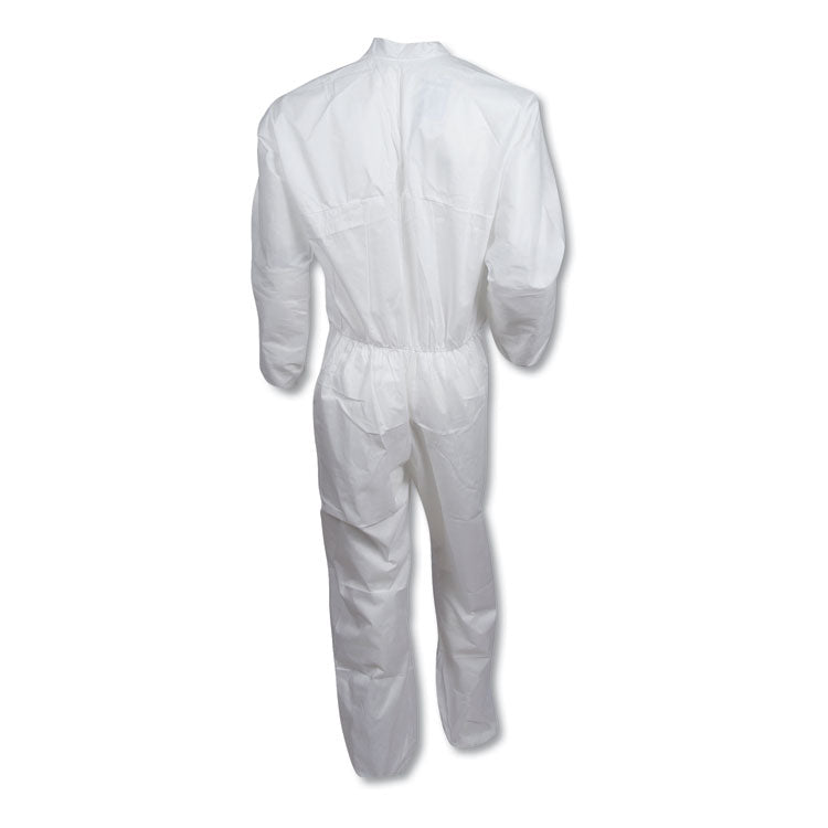 A30 Elastic-Back and Cuff Coveralls, X-Large, White, 25/Carton 6