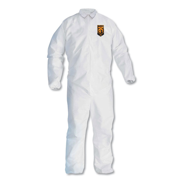 A30 Elastic-Back and Cuff Coveralls, X-Large, White, 25/Carton 1