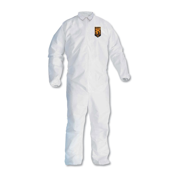 A30 Elastic-Back and Cuff Coveralls, 2X-Large, White, 25/Carton 1