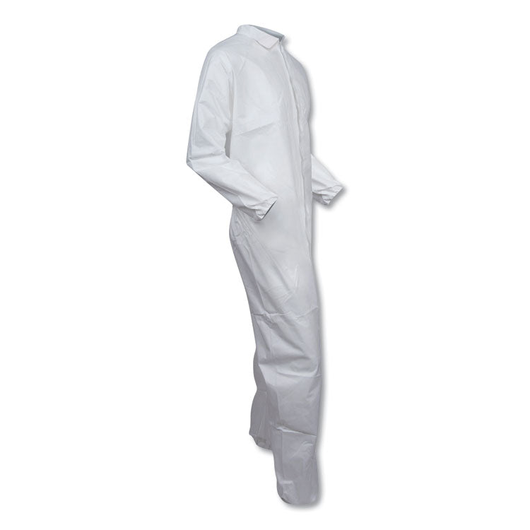 A30 Elastic-Back and Cuff Coveralls, 2X-Large, White, 25/Carton 5