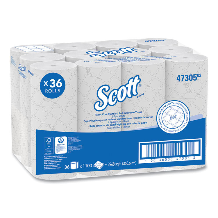 Pro Small Core High Capacity/SRB Bath Tissue, Septic Safe, 2-Ply, White, 1,100 Sheets/Roll, 36 Rolls/Carton 1