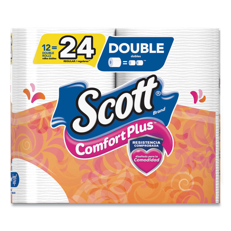 ComfortPlus Toilet Paper, Double Roll, Bath Tissue, Septic Safe, 1-Ply, White, 231 Sheets/Roll, 12 Rolls/Pack, 4 Packs/Carton 7