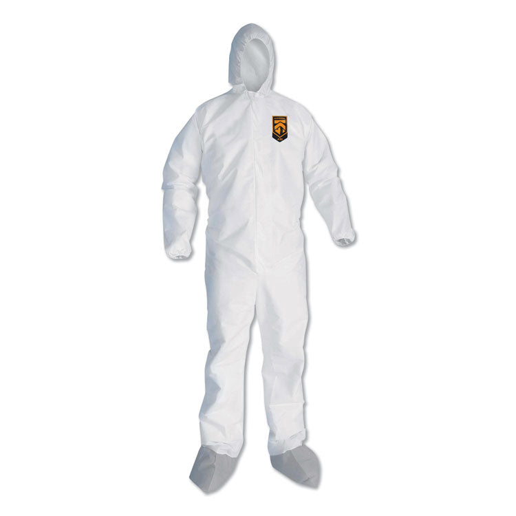 A45 Liquid/Particle Protection Surface Prep/Paint Coveralls, 3X-Large, White, 25/Carton 1