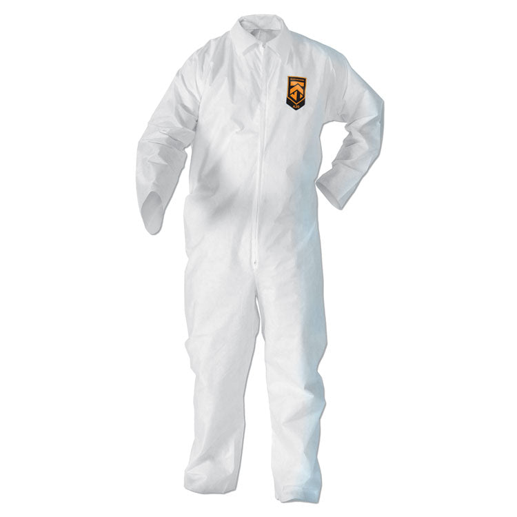 A20 Elastic Back Wrist/Ankle Coveralls, X-Large, White, 24/Carton 1