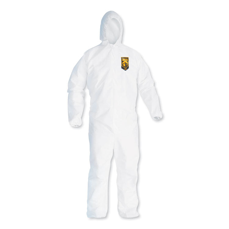 A20 Breathable Particle Protection Coveralls, Zipper Front, Large, White 1