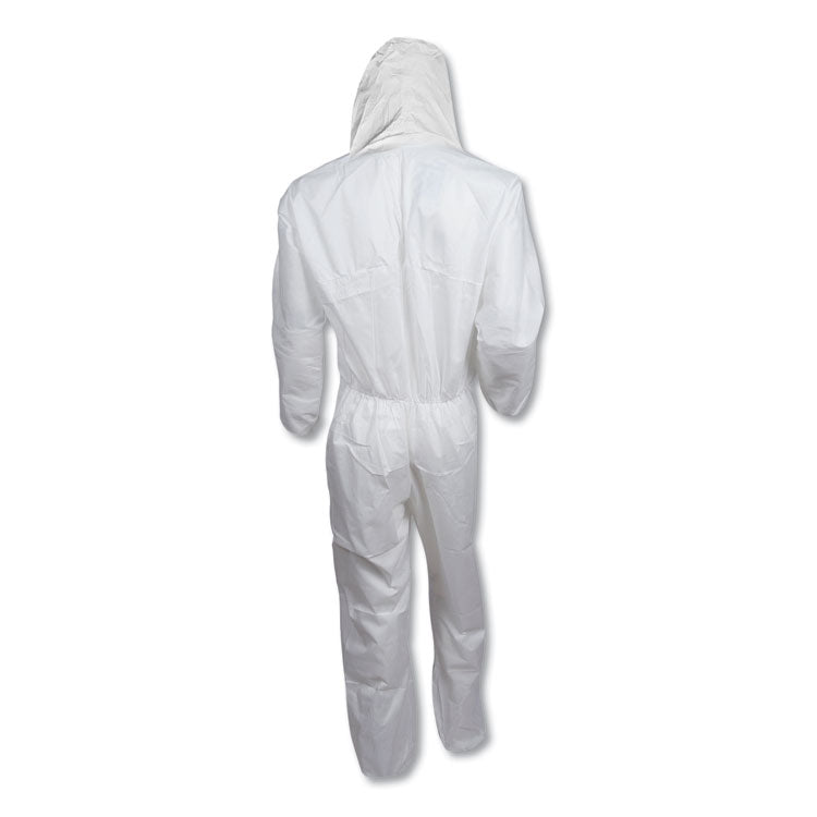 A20 Breathable Particle Protection Coveralls, Zipper Front, Large, White 6