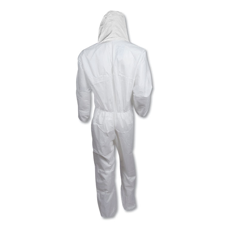 A20 Elastic Back, Cuff And Ankles Hooded Coveralls, 4x-Large, White, 20/carton 6