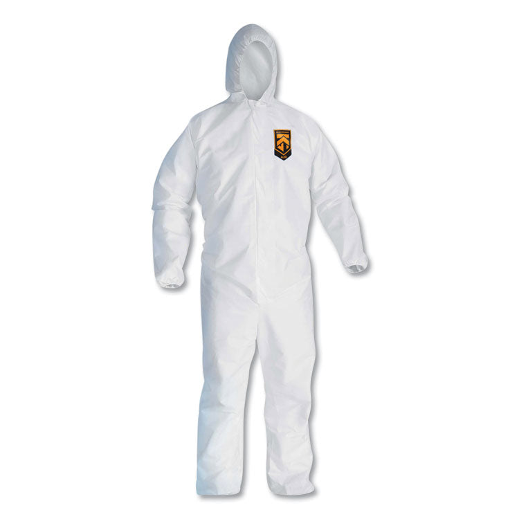 A20 Elastic Back, Cuff And Ankles Hooded Coveralls, 4x-Large, White, 20/carton 1