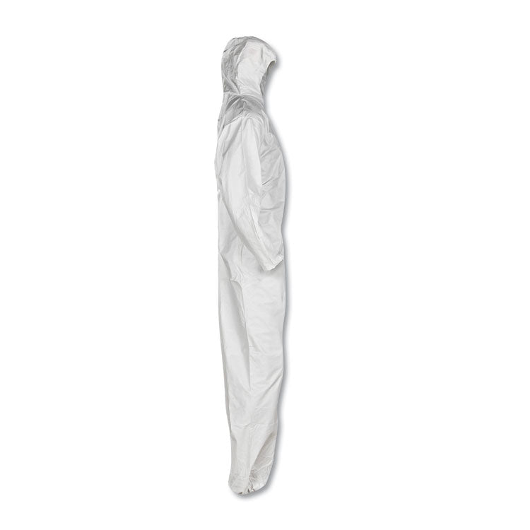 A20 Elastic Back, Cuff And Ankles Hooded Coveralls, 4x-Large, White, 20/carton 5