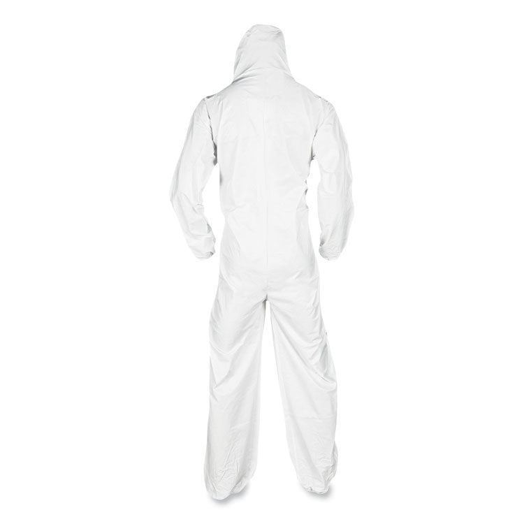 A20 Breathable Particle Protection Coveralls, Elastic Back, Hood And Boots, Large, White, 24/carton 2