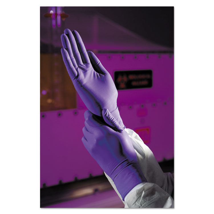 Purple Nitrile Exam Gloves, 242 Mm Length, X-Small, 6 Mil, Purple, 100/box 2