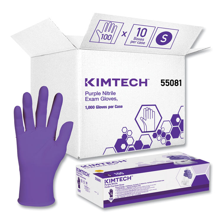 PURPLE NITRILE Gloves, Purple, 242 mm Length, Small, 6 mil, 1,000/Carton 2