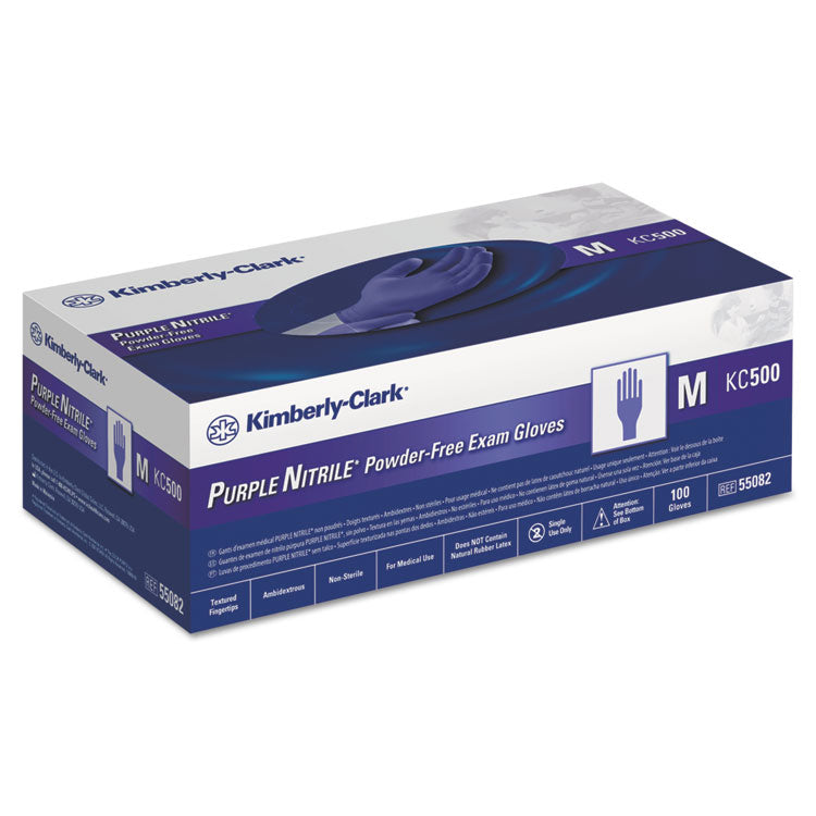 PURPLE NITRILE Exam Gloves, 242 mm Length, Medium, Purple, 1,000/Carton 2