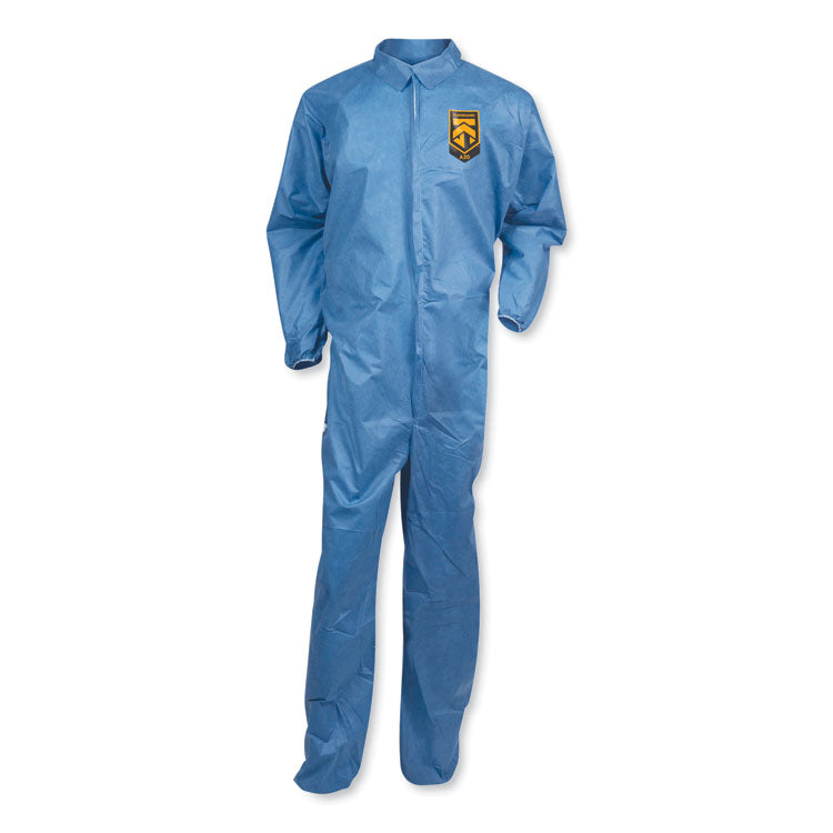 A20 Coveralls, MICROFORCE Barrier SMS Fabric, X-Large, Blue, 24/Carton 1