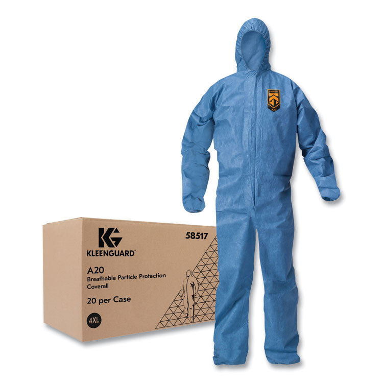 Coverall,Blue,4Xl,20/Ct 1