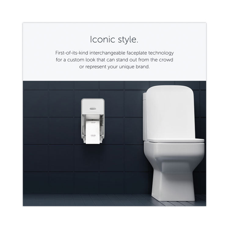 ICON Coreless Standard Roll Toilet Paper Dispenser, 7.18 x 13.37 x 7.06, White Mosaic 5