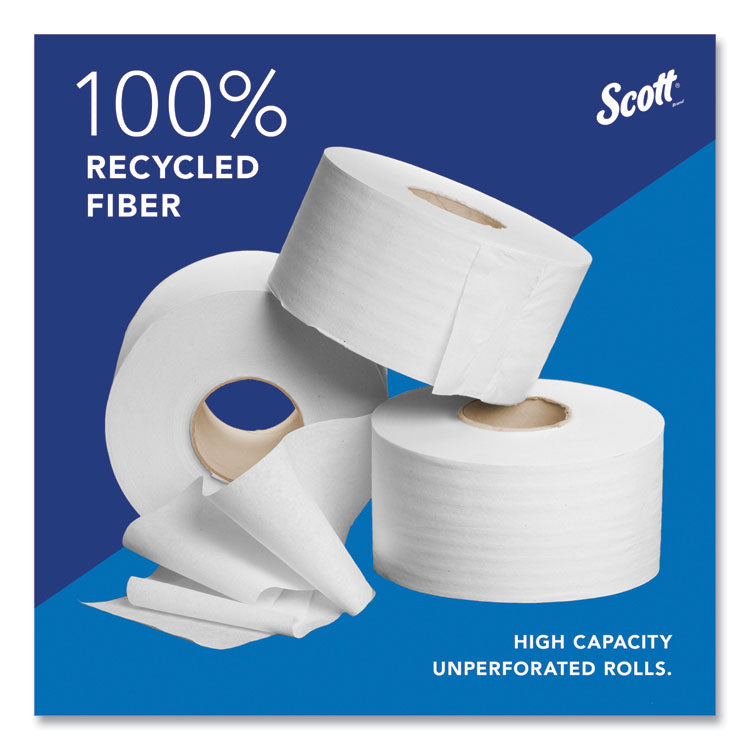 Essential 100% Recycled Fiber JRT Bathroom Tissue for Business, Septic Safe, 2-Ply, White, 3.55" x 1,000 ft, 12 Rolls/Carton 7