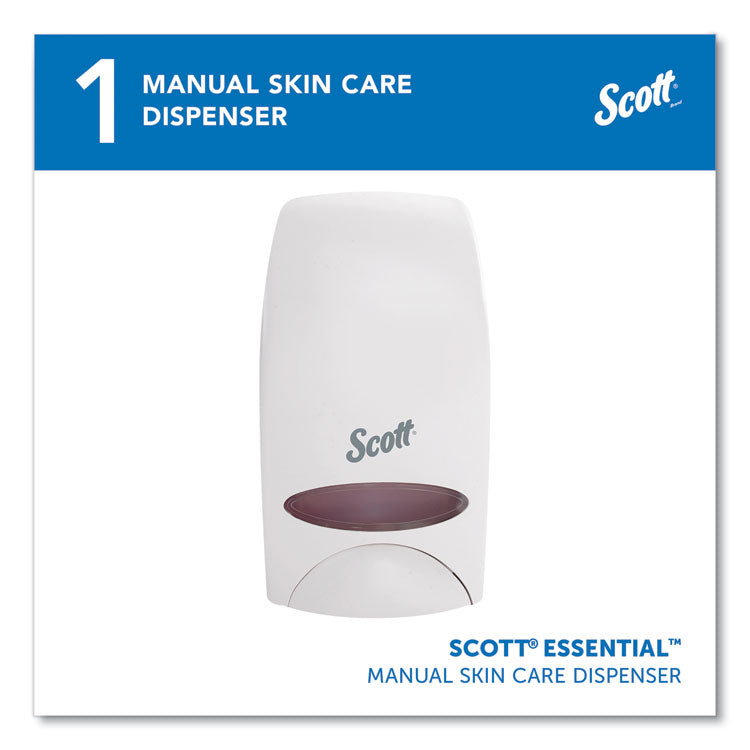 Essential Manual Skin Care Dispenser, 1,000 Ml, 5 X 5.25 X 8.38, White 2